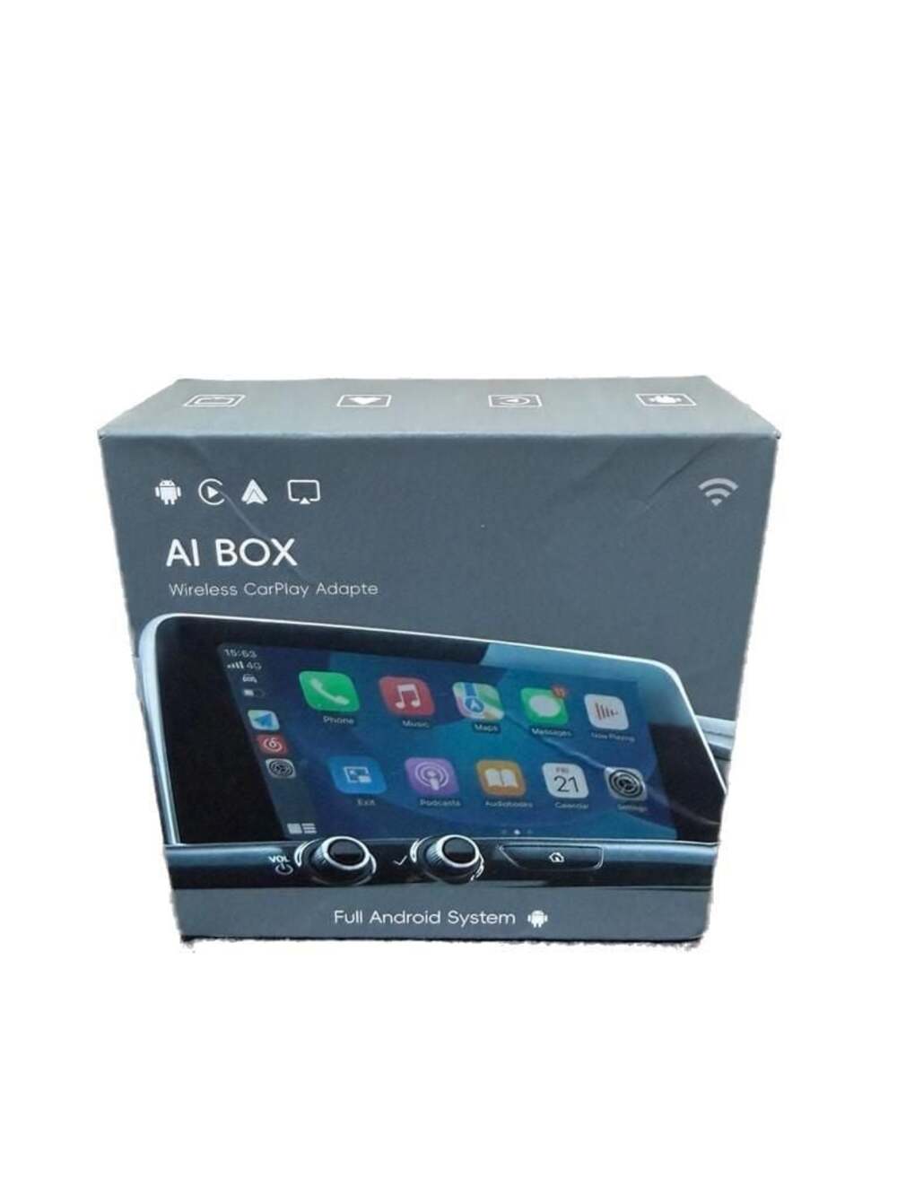 AI BOX Wireless CarPlay Adapter Android 13.0 System